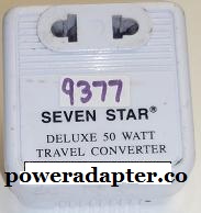 SEVEN STAR SS 214 STEP-UP REVERSE CONVERTER USED DELUXE 50 WATTS