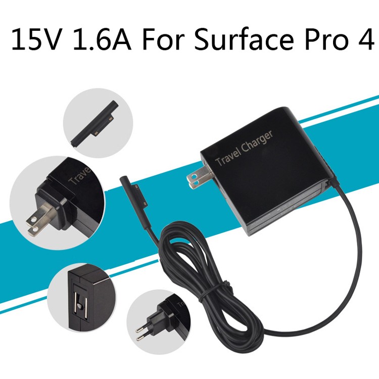 15V 1.6A 24W Cable Travel Plug AC Wall Charger For Microsoft Surface Pro 4 ,PRO4 Item Description: Brand New and High