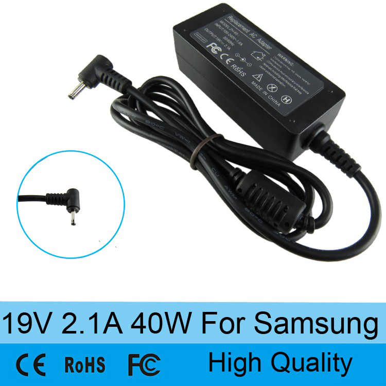 19V 2.1A 40W AA-PA2N40L,AA-PA2N40S,AA-PA3NS40/US laptop AC power supply adapter home charger for Samsung 3.0x1.1mm 40W