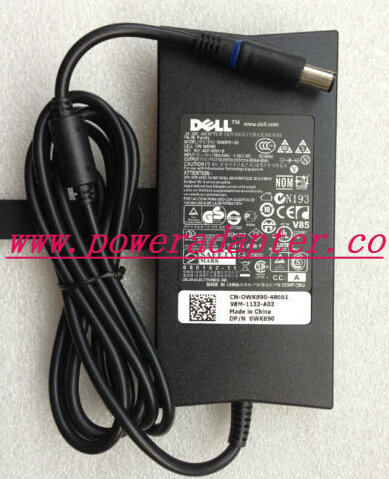Dell PA-1900-28D AC Adaoter 19.5vdc 4.62A -( ) 7.4x5mm tip J62H3