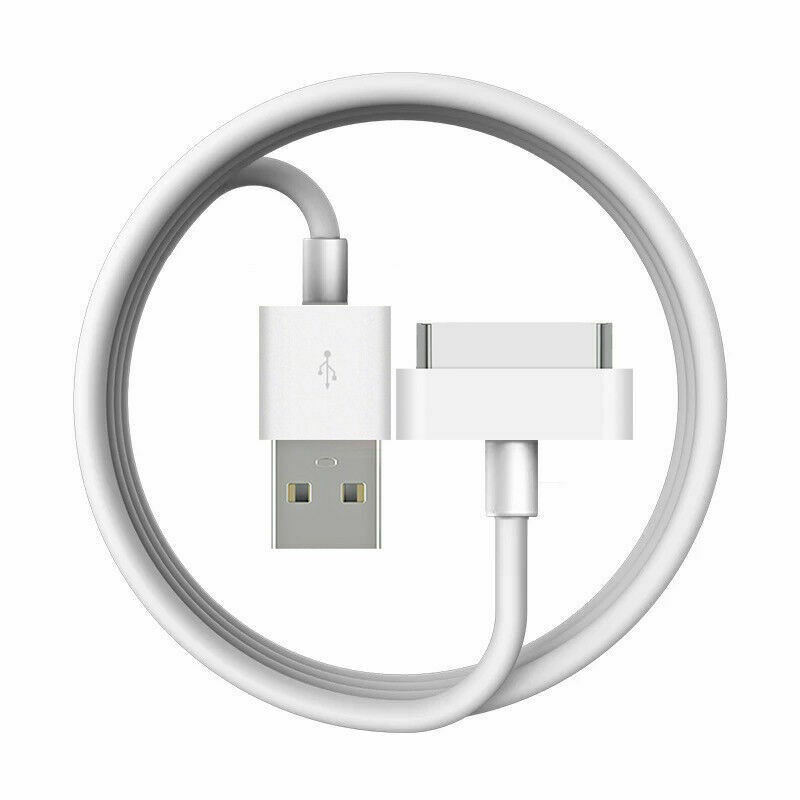 1M 30 Pin Cable USB Data Sync Charging Charger Lead for Apple iPhone iPad iPod Number of Ports: 1 Design/Finish: Plai
