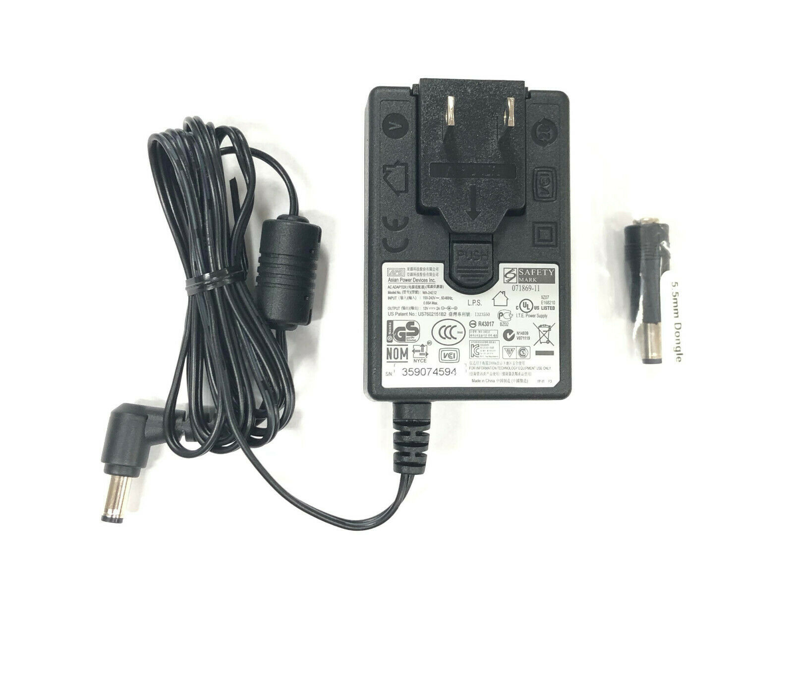 New Geniune ADP AC Adapter WA-24E12 12V For WD My Book Elite: WDBAAH0010HCH Compatible Brand: Western Digital Type: