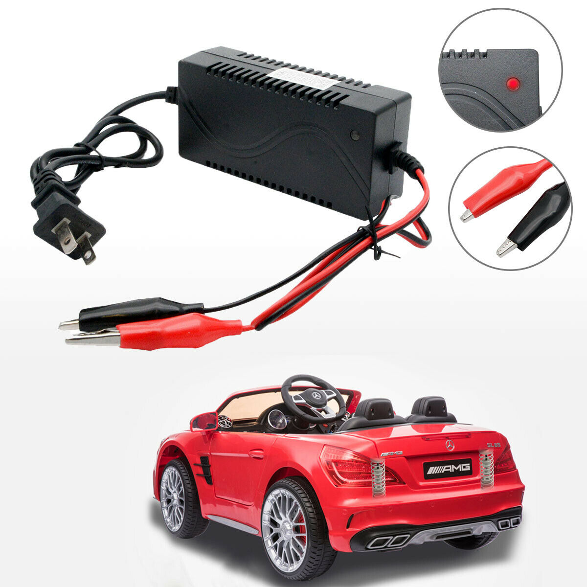 Portable 12V 1A Smart Lead Acid Battery Charger For Toy Car Motorbike Quad Bike Item specifics Condition: New Brand: