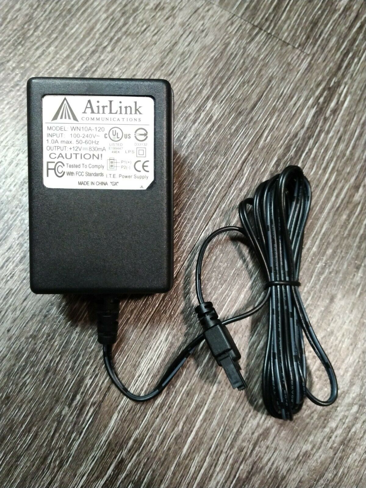 Sierra Wireless Router Power Cable AC Power Supply 12V 0.83A 2 Pin P/N WN10A-120 Type: Power Cable MPN: Does Not Ap