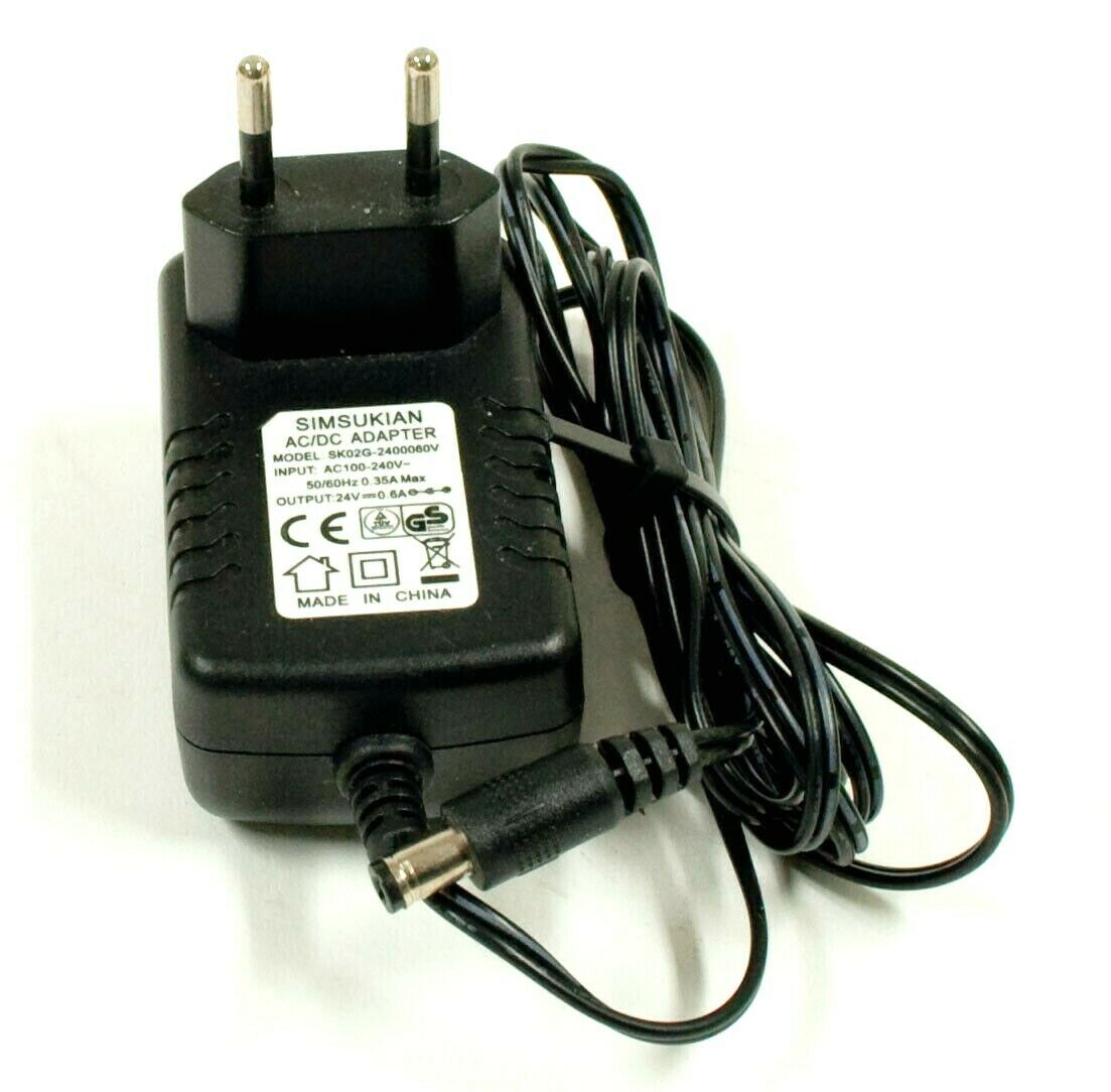 Simsukian SK02G-2400060V AC Adapter 12V 0.6A Charger Power Supply Europlug Simsukian SK02G-2400060V AC Adapter 12V 0.6A