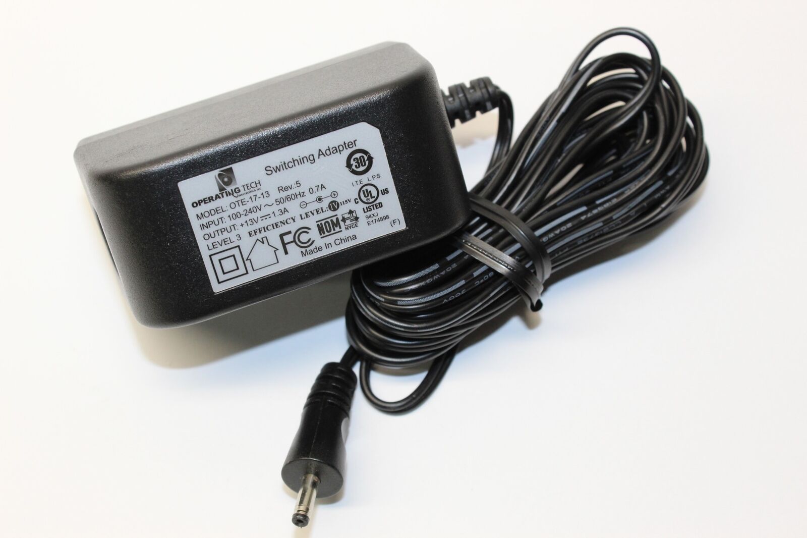 Operating Tech OTE-17-13 Switching Power Supply AC Adapter Output 13V DC 1.3A Brand: Operating Tech Type: Adapter