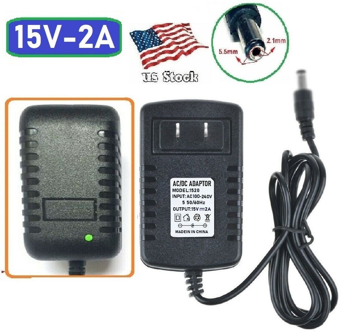 This 15V Universal Power Adapter is suitable for use with a vast array of electronic devices including routers, network