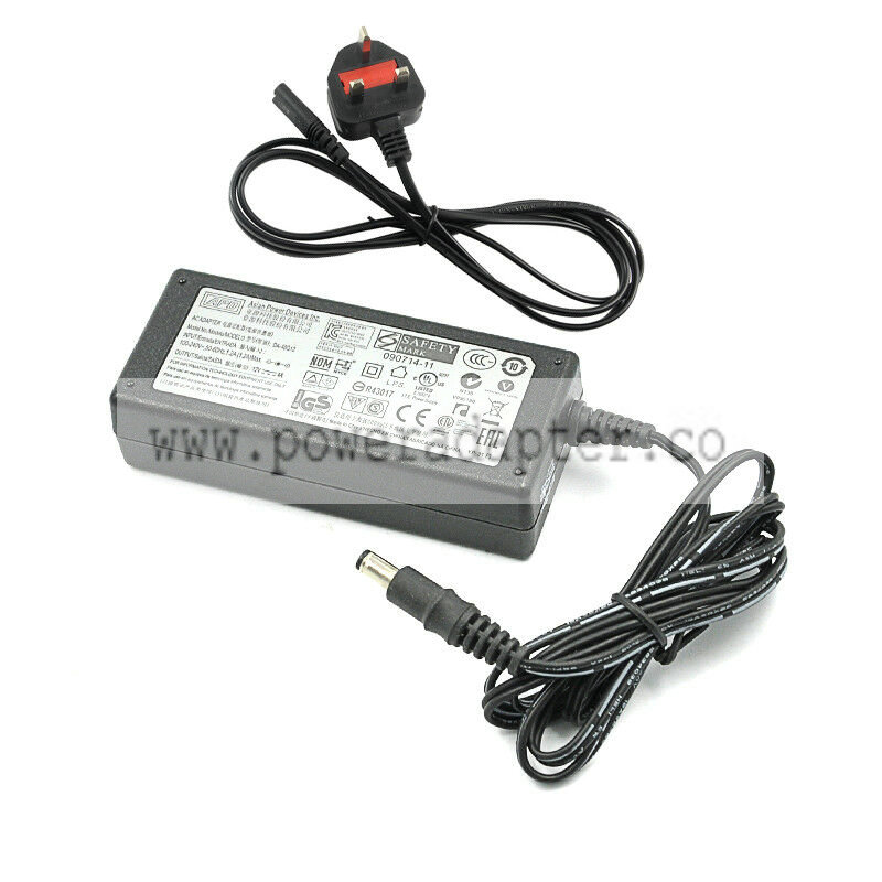 Genuine 12V 4A APD Asian Power Devices Inc TERTIARY AC ADAPTER Model No DA-48Q12 General Features: Brand: APD Model: