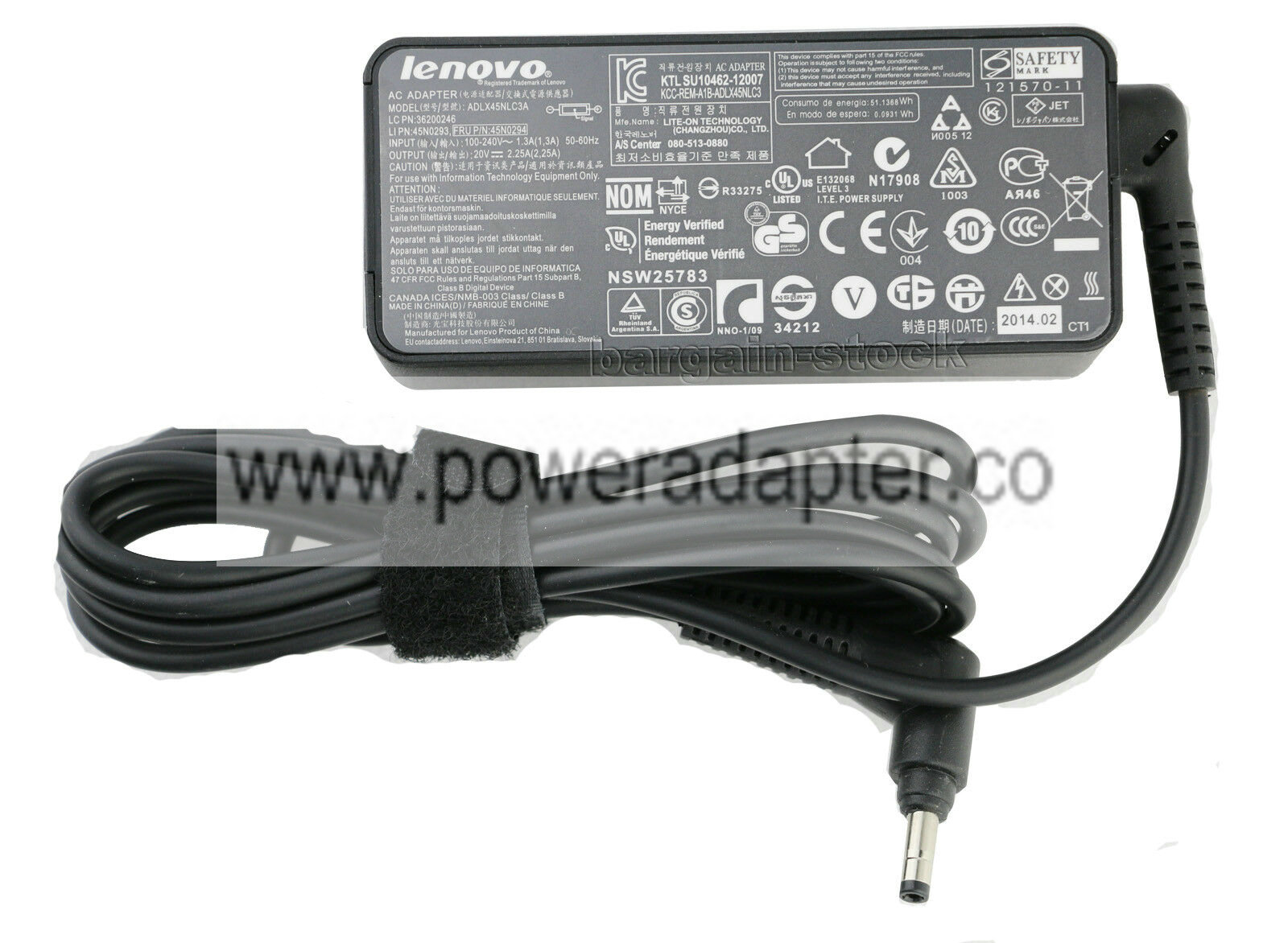 ADP-45DWA,ADLX45NLC3A,45N0294 20V 45W AC Adapter Charger For Lenovo Flex 4 4-1470 4-1570 ADLX45NLC3A Compatible Brand: