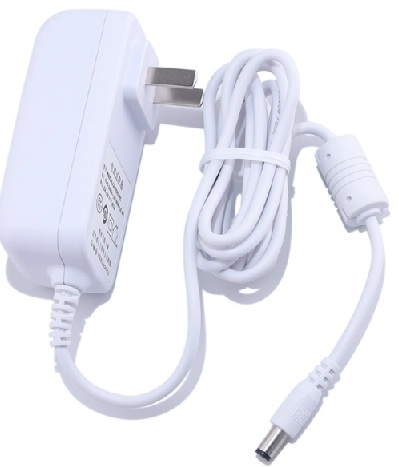 White Power Adapter Replacement for Alexa Show 5, Alexa Dot 3rd Gen, 4th Gen - 15W Power Cord Charger Connector Type Ba