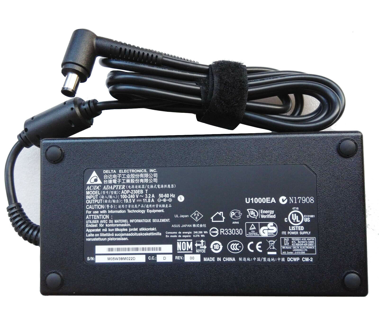Genuine 11.8A 230W AC Adapter Charger For MSI GE75 RAIDER 10SE-482 Power Supply Country/Region of Manufacture: China C