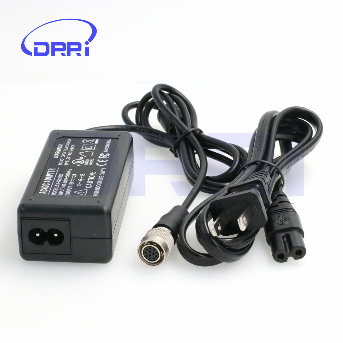 12V DC Power Supply Adapter to 12 Pin Female Hirose for Basler Camera Country/Region of Manufacture: China Type: AC/D