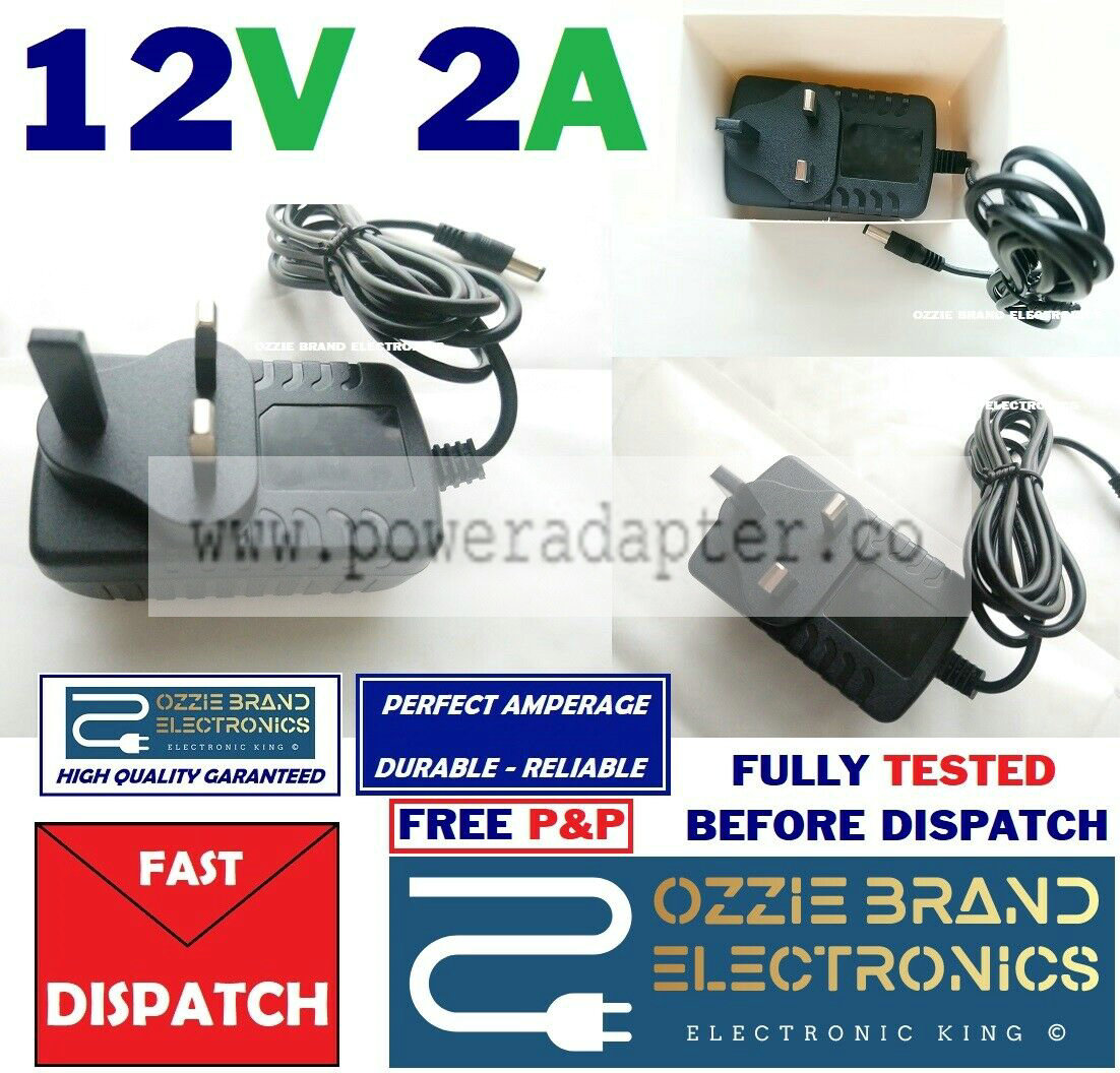 12V 2000mA AC-DC Switching Adapter Compatible For FJ-SW1202000B Swann DVR Box UK Non-Domestic Product: No Type: AC/DC