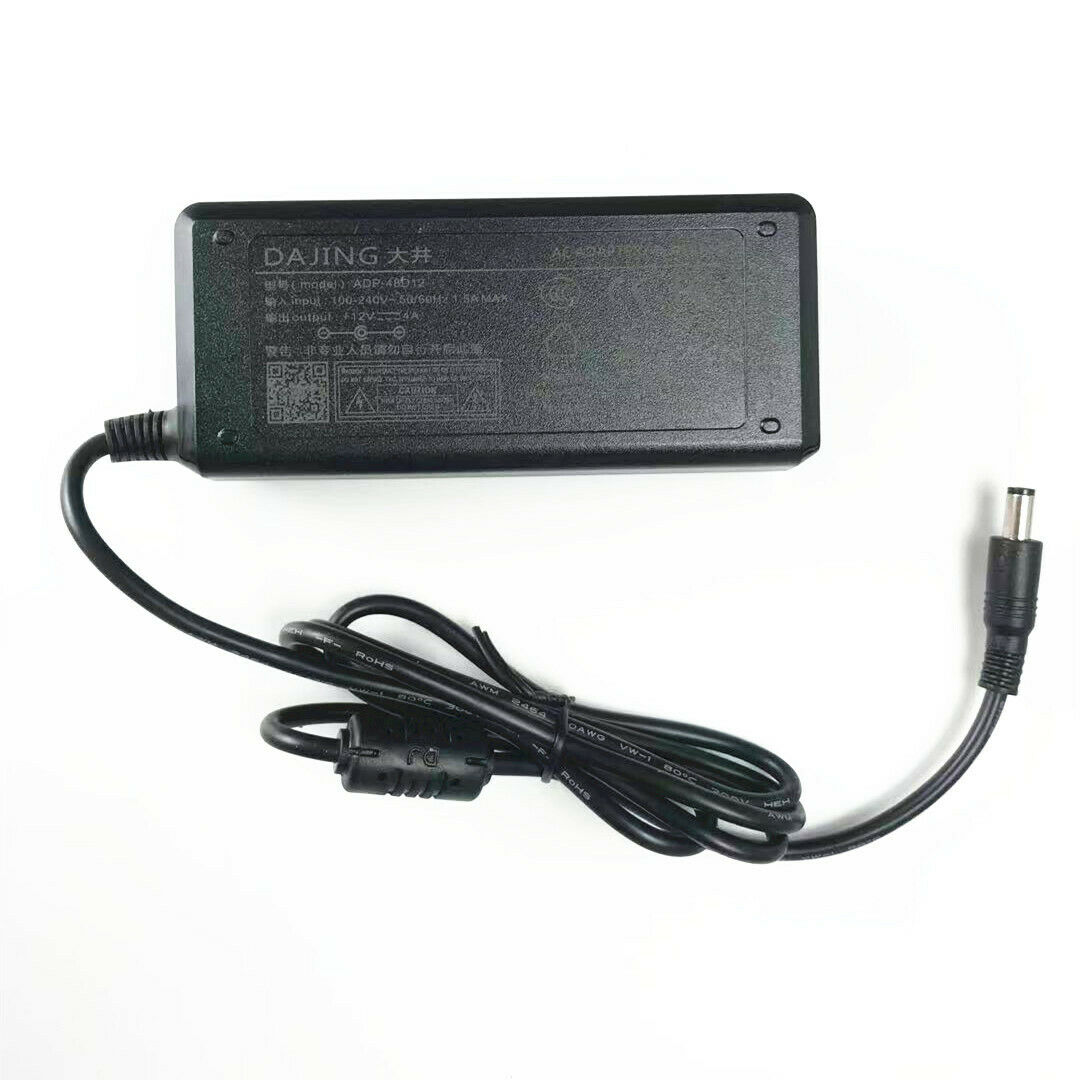 12V 4A AC-DC Adapter for DAJING ADP 48D12 LCD Monitor Charger Power Supply Cord Ac Adapter Specification: Item Name: D