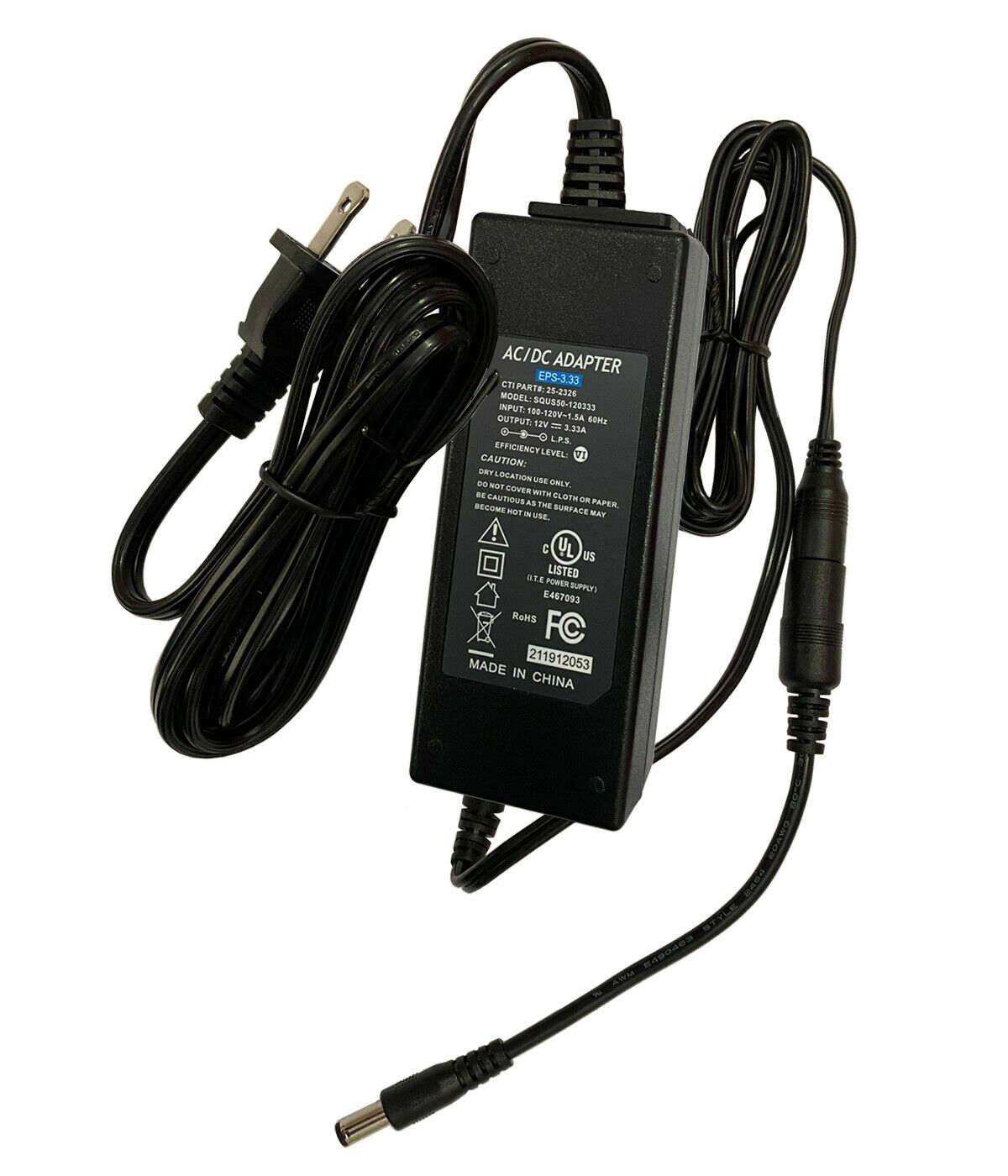 12V AC Adapter For Shenzhen Fujia FJ-SW1203000U Switching Power Supply Charger Type: AC/DC Adapter Features: Powere