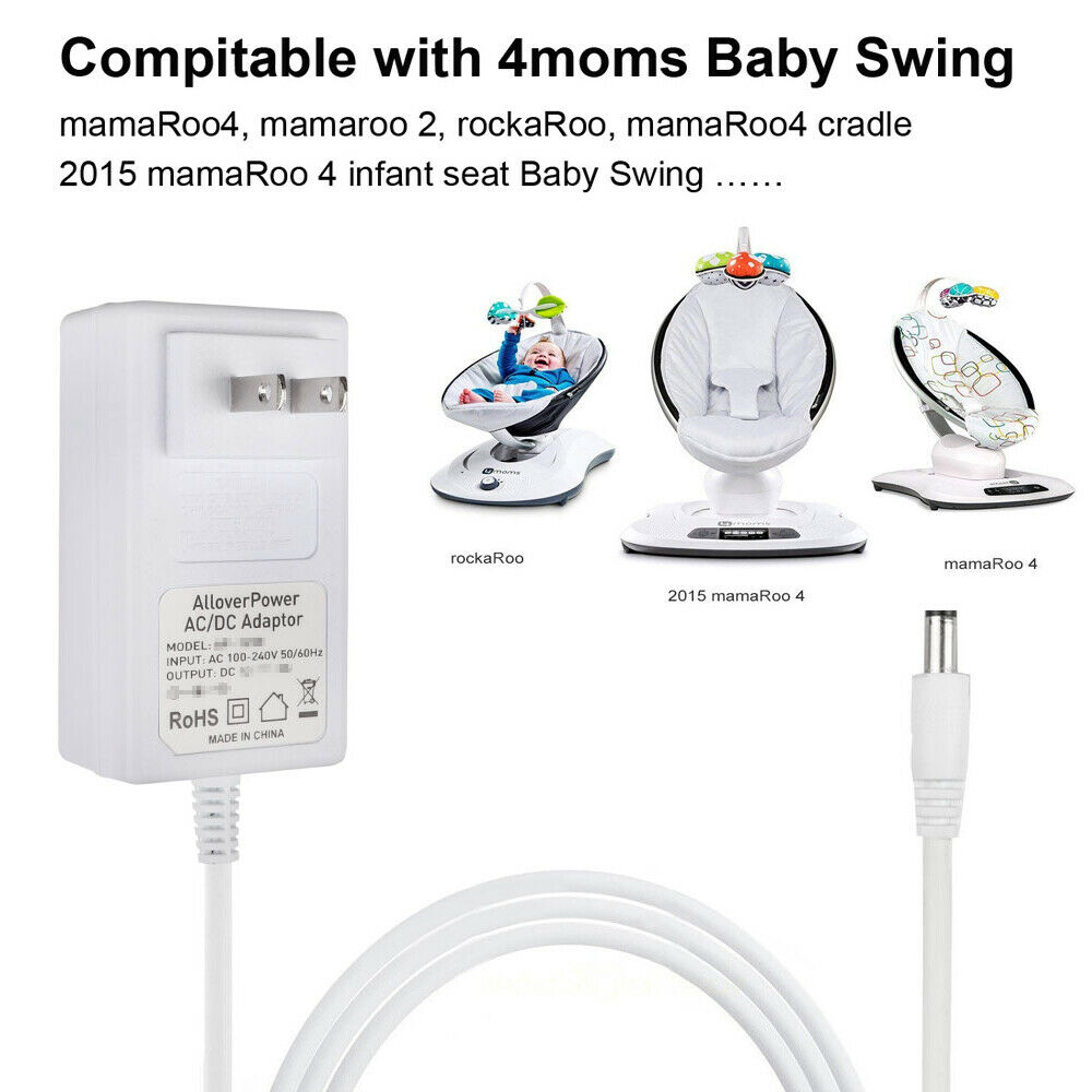 US 12V Adapter for Mamaroo 4moms Rockaroo 2015 MamaRoo 4 Infant Seat Baby Swings Specification: Input Voltage: AC 100V