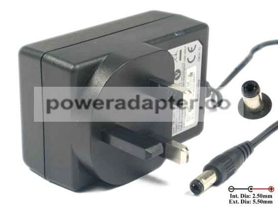 APD 12V 1.5A UK Asian Power Devices WA-18G12K AC Adapter NEW Original 5.5/2.5mm, UK 3-Pin Plug, New