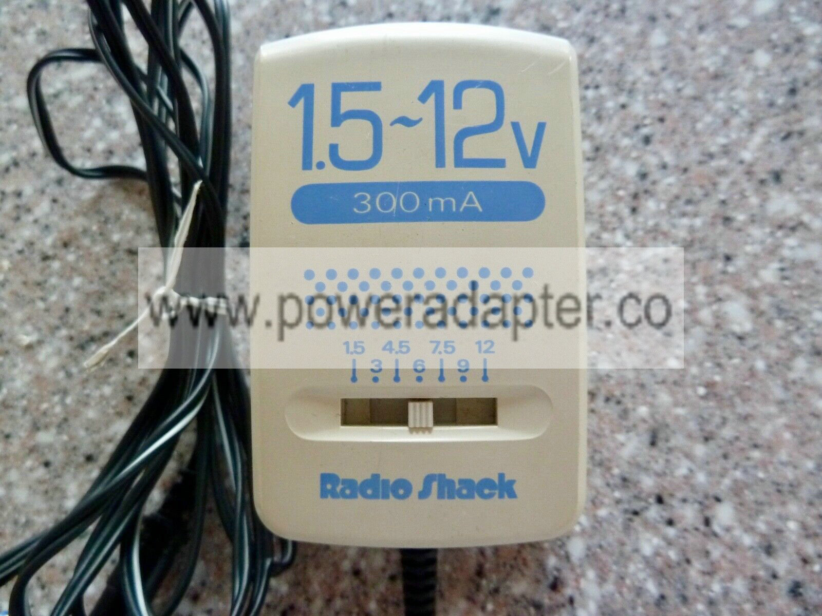 Radio Shack 1.5-12V 300 MA AC-DC Adapter MPN # 273-1662 Type: AC/DC Adapter Output Voltage: 12 V MPN: 273-1662 Bran