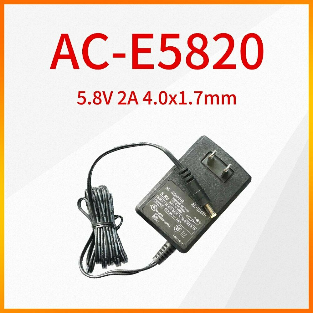 Original AC-E5820 5.8V 2A 4.0x1.7mm Power Adapter for Sony SRF-V1BT Charger Brand: Sony Package: Yes Material: Plas