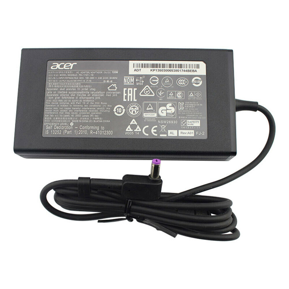 135W AC Adapter Charger For Acer Nitro 5 AN515-55-52H0 19V 7.1A Power Supply Type: Power Adapter Compatible Brand: Fo
