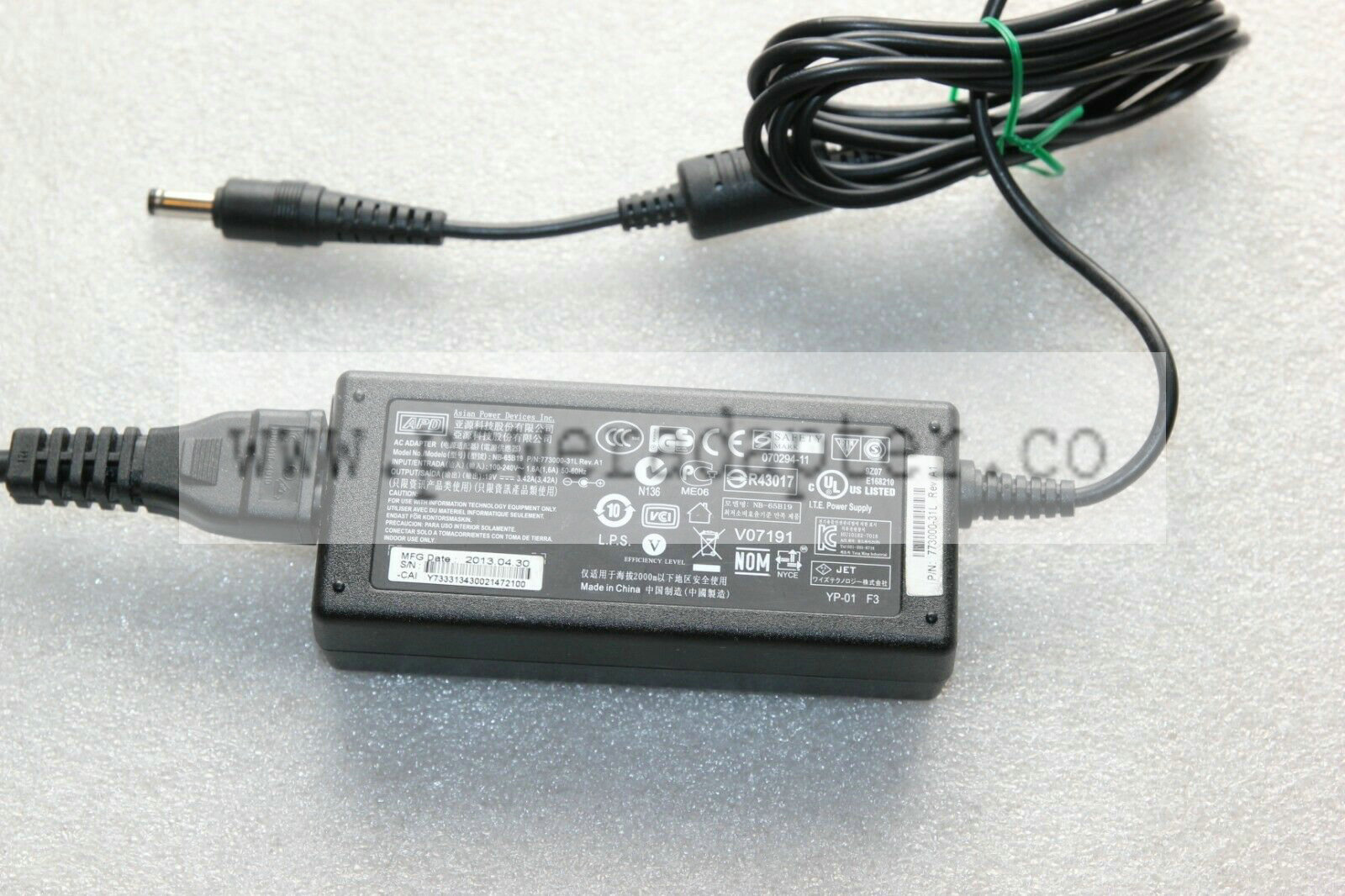 APD Replacement Power Supply Charger for FSP065-ASC 19V 3,42A 65W AC Adapter Power Marke: APD für Medion Produktart: N