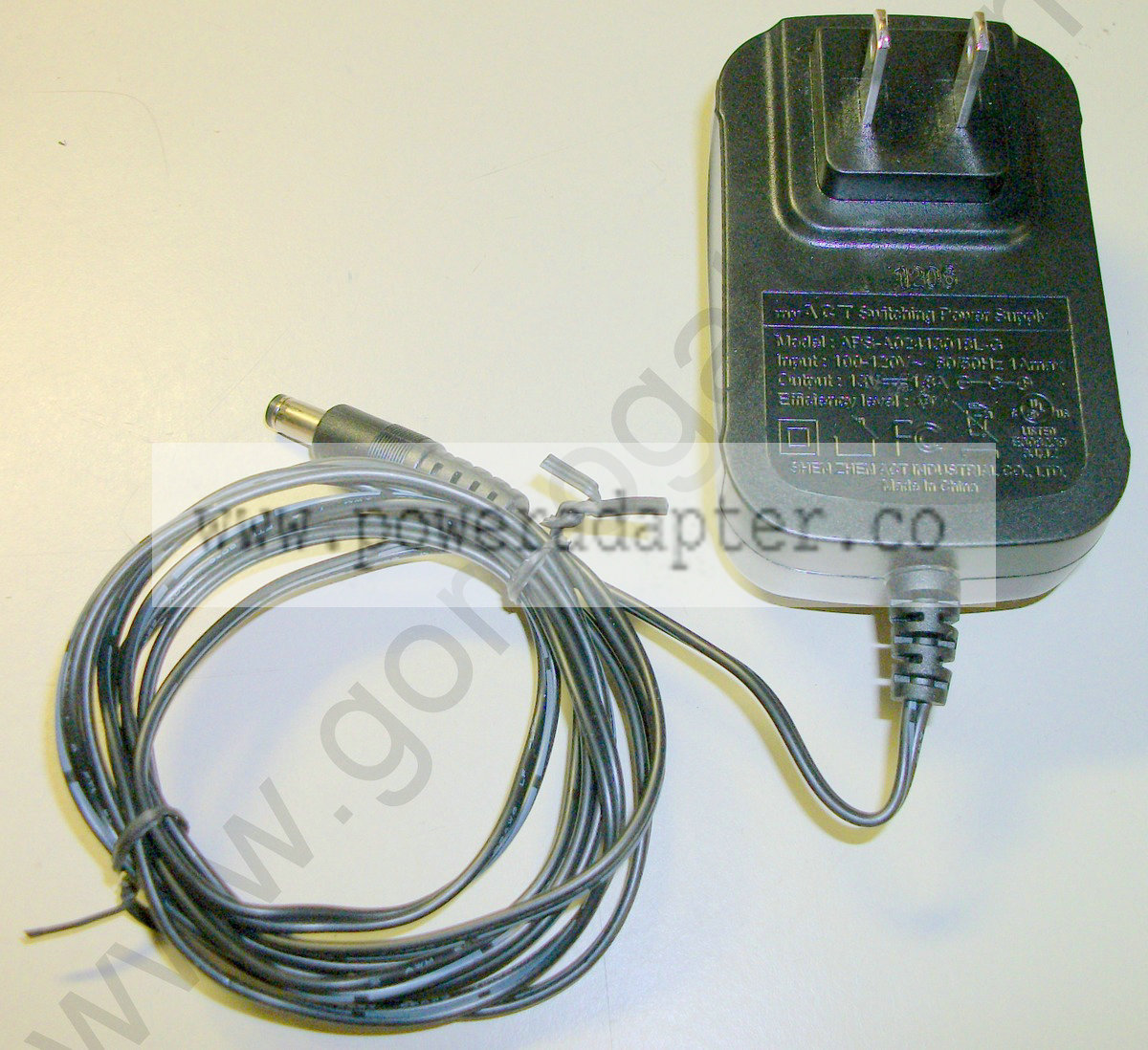 MyACT Switching Power Supply 13V DC - AC Adapter [APS-A1241301] Input: 100-120VAC 50/60Hz 1A max Output: 13VDC 1.8A Mo