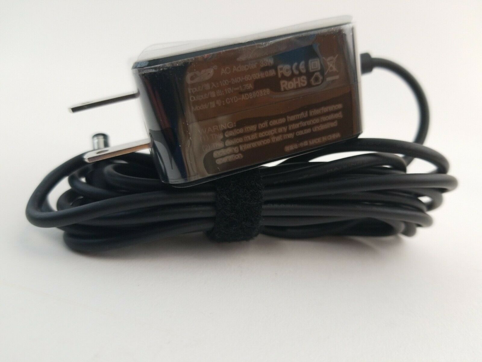 CYD-AD890326 AC Adapter 33W Charger Power Supply CYD In 100-240V-50/60Hz 0.8A Brand: CYD Output Current: 1.75A Type: