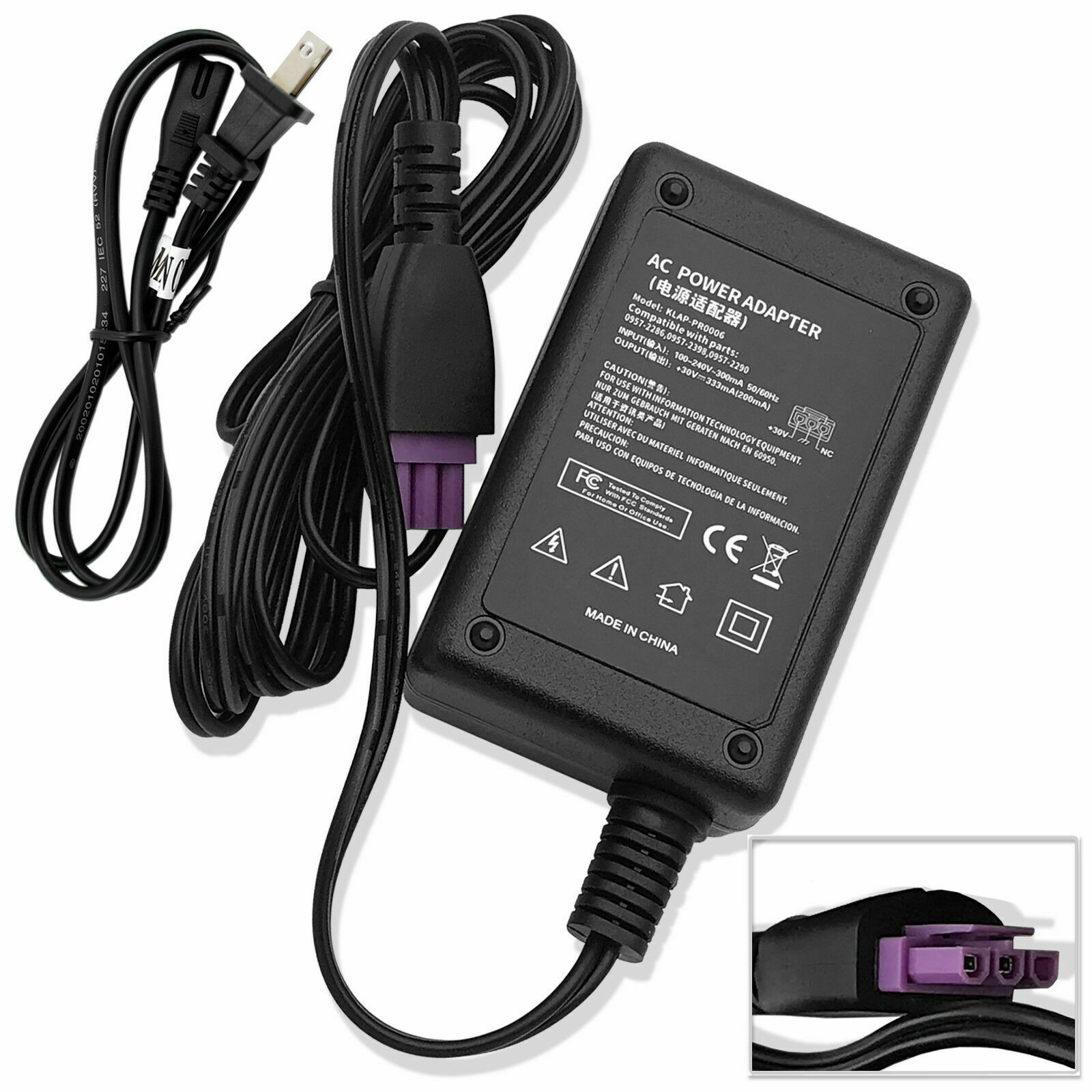 New AC Adapter Charger Power Cord For HP Deskjet 3051A 3052A 3054 3055A Printer Compatible Brand: For HP Type: AC Ada