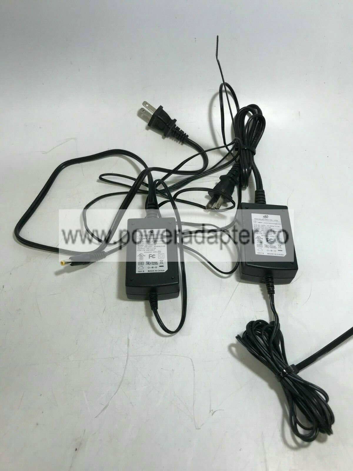 ENG AC Power Supply Adapter 3A-152DU15 100-120V 0.4A ~ 15V 1A - Lot of 2! Please note this listing is for two 3A-152DU1