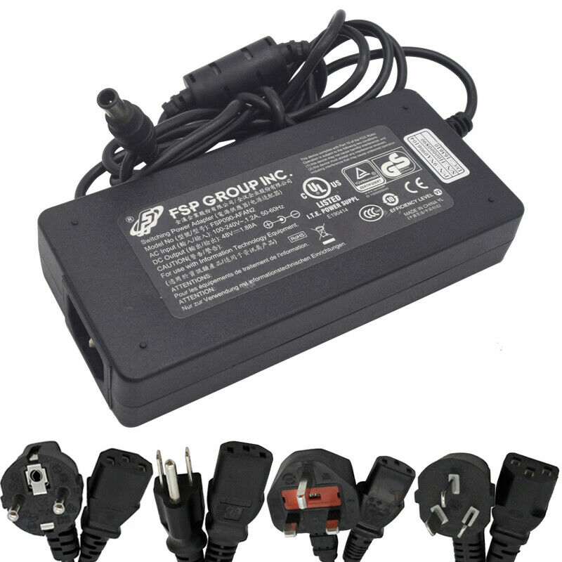 Genuine FSP FSP090-AFAN2 48V-1.88A Power Supply AC Adapter Charger Cord 6.0mm Model: FSP090-AFAN2 Modified Item: No