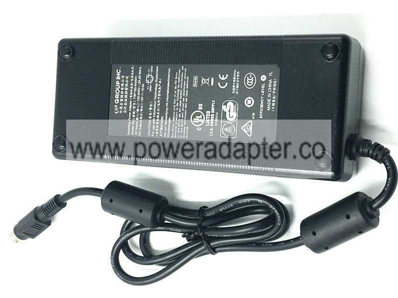 Genuine OEM AC Adapter for FSP FSP150-AHAN1 4 Pin 9NA1350204 LaCie 714111 12V Output Current: 12.5A Type: AC/Standa