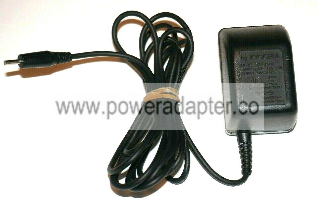 4VDC 200mA Genuine Kyocera Model: TXACA082 AC Adapter Output: 4V-200mA INPUT: 120VAC 60HZ 5.5W OUTPUT: 4VDC 200m