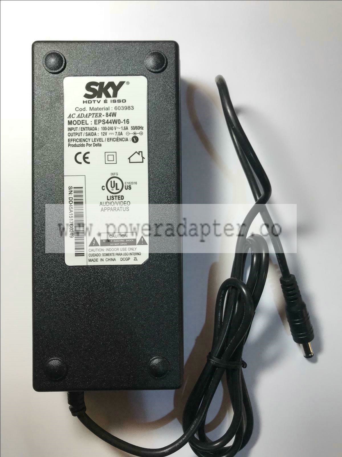 Goodmans LD1547D LCD TV Replacement 12V Mains 5A Power Supply Adaptor UK Manufacturer warranty: 1 year MPN: BAYE2-12
