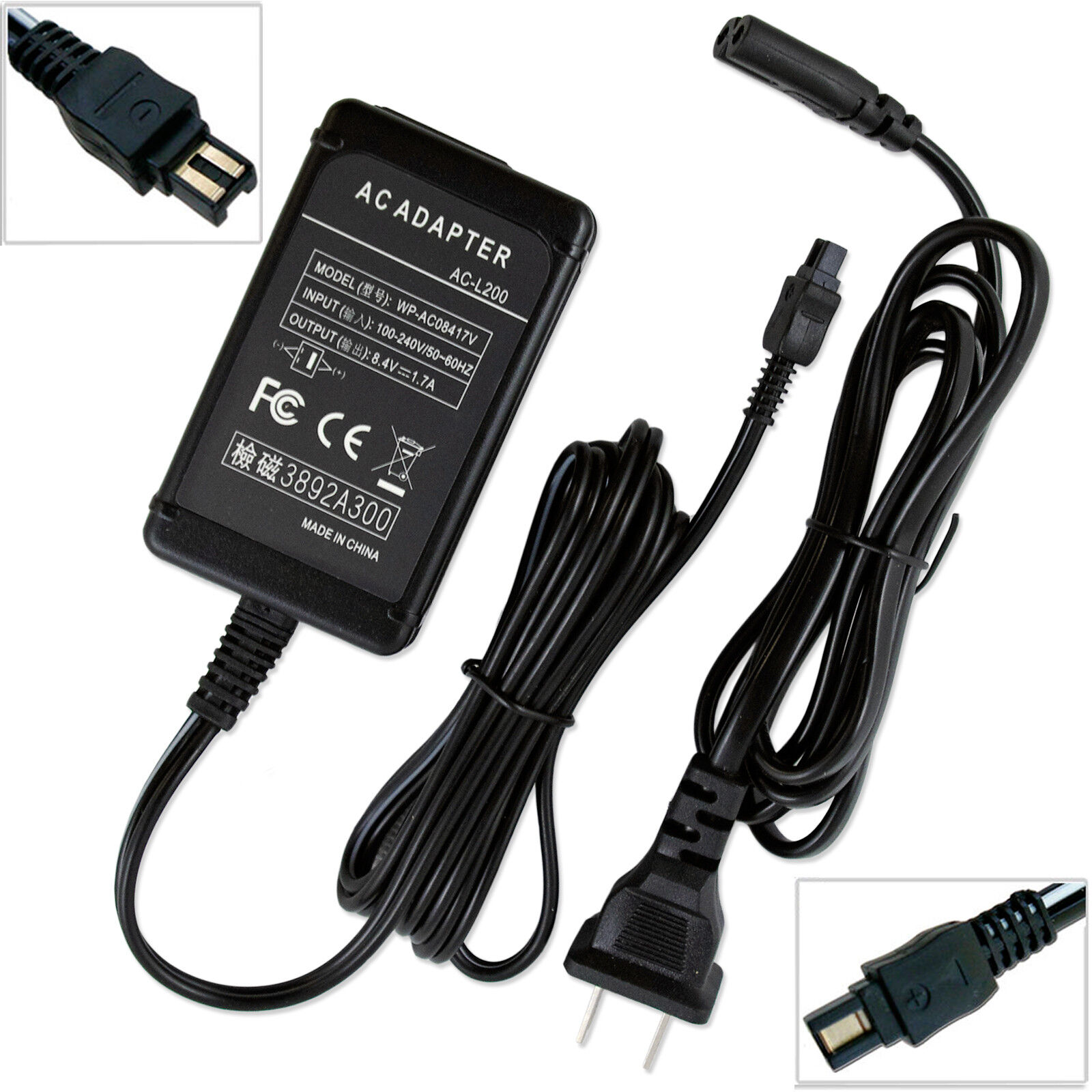 AC Adapter Battery Charger For Sony Camcorder HDR-SR5 E HDR-SR12 E Power Supply Compatible Brand For Sony MPN Does Not