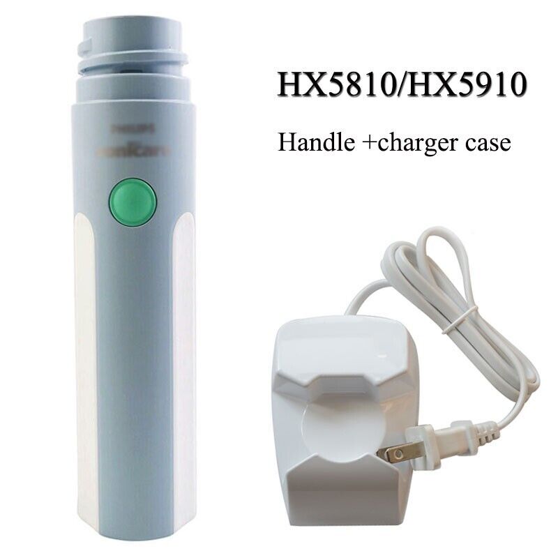 Sonic Toothbrush Handle for Philip Essence HX5810 5910 5610 5300 5600 Motion Sonic Power Source Battery Color Blue Bris