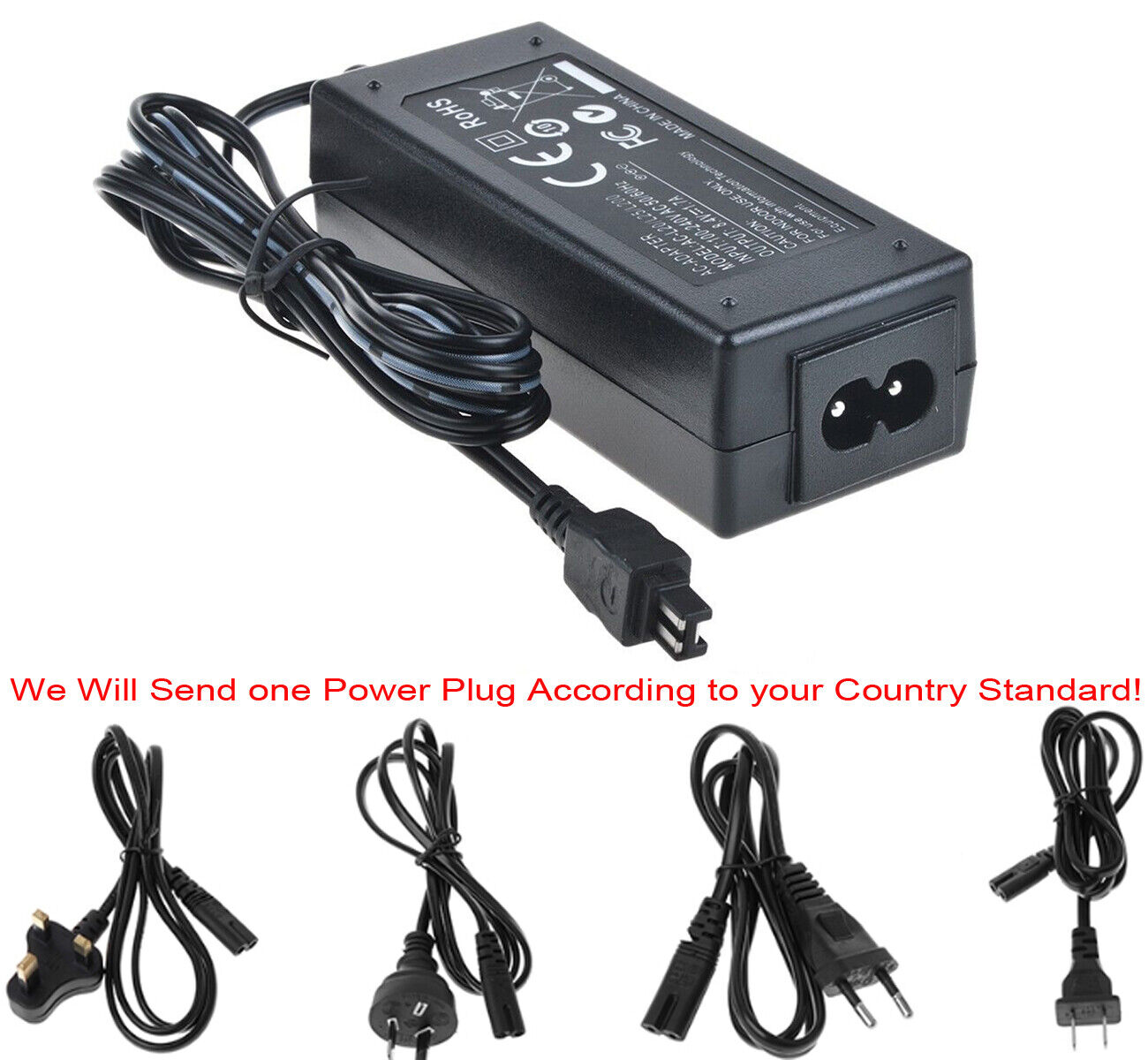 AC Adapter Power Supply for Sony HXR-MC50, PXW-X70, PXW-Z90, PXW-Z90V Camcorder Country/Region of Manufacture China Com