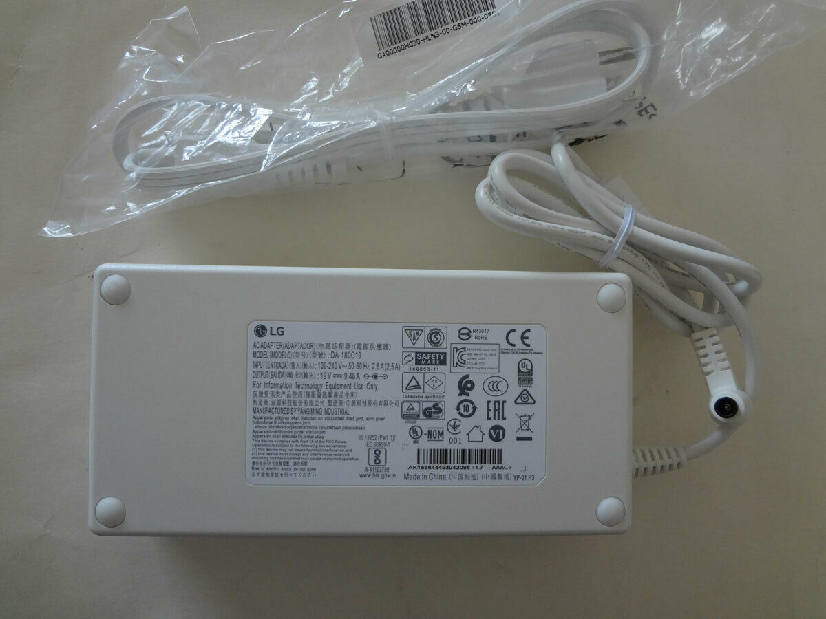 NEW Original LG 19V 9.48A 180W 34UC99-W LED Monitor 32UD99-W 38UC99-W DA-180C19 Compatible Brand: For LG Compatible