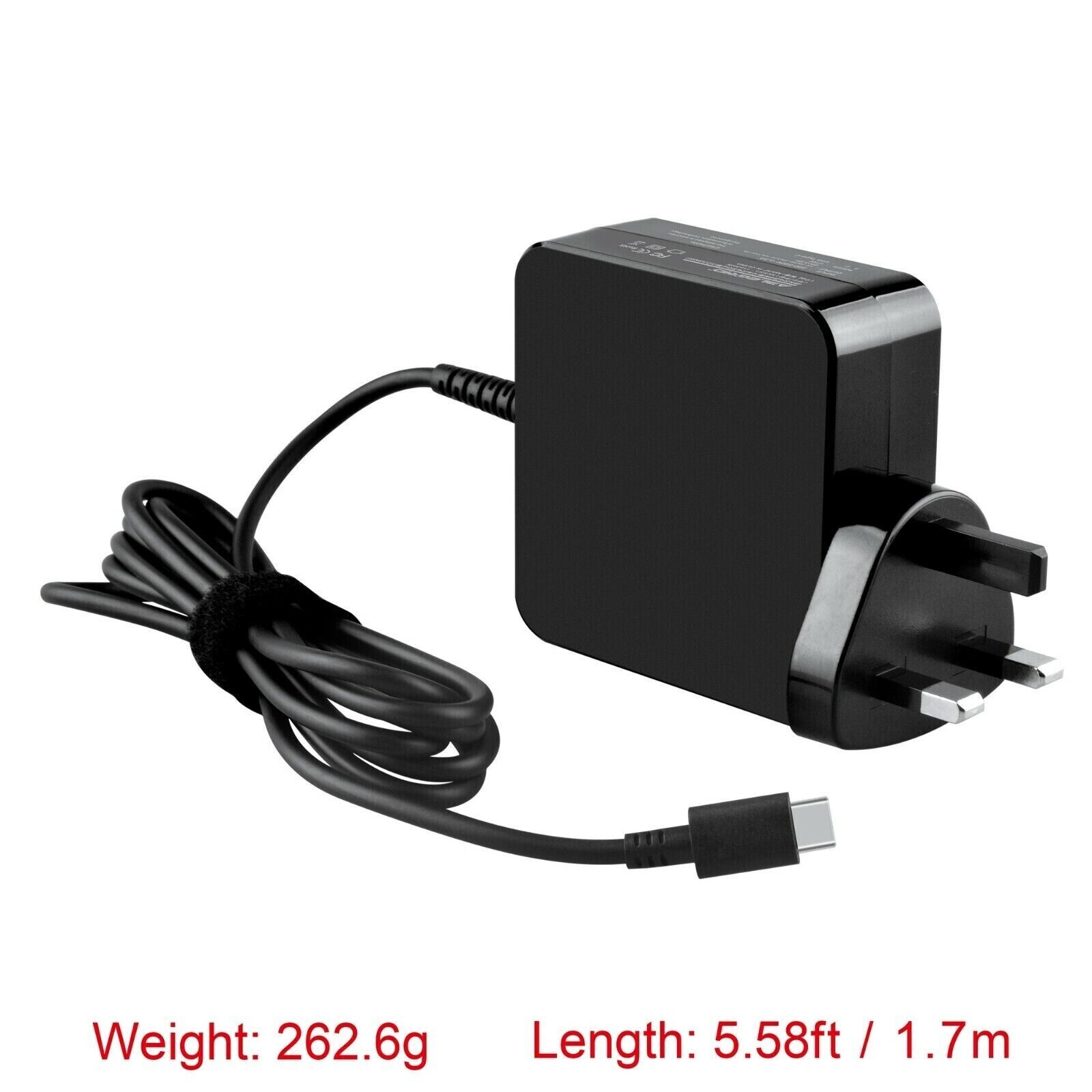 65W USB-C AC Adapter Charger for NOCO Booster X GBX155 GB75 Power Supply Cord Type Power Adapter Voltage 20 V Colour Bl