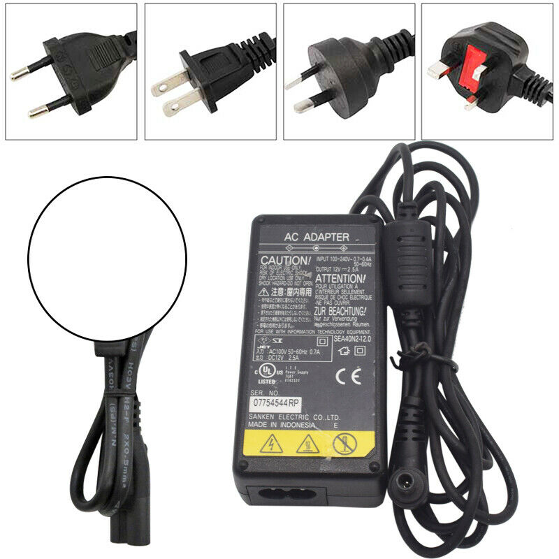 Original SANKEN 12V 2.5A SEA40N2-12.0 Switching Power Supply Cord AC Adapter Fast Fulfillment: YES Output: 12V　2.5A
