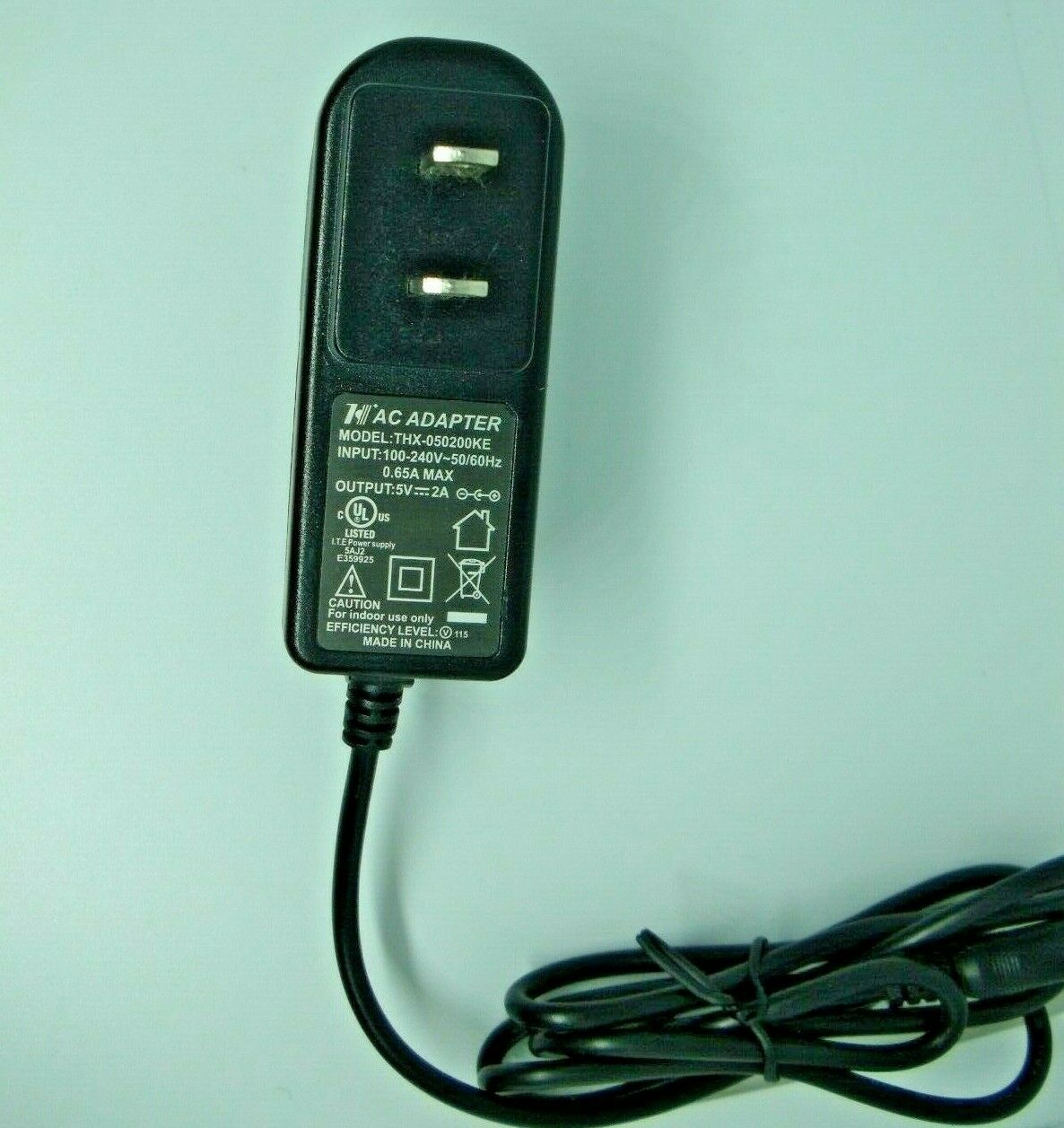 AC DC Power Supply Adapter THX-050200KE Output 5v 2A Thin Plug USA SELLER Type: Adapter Features: Powered Cable Leng