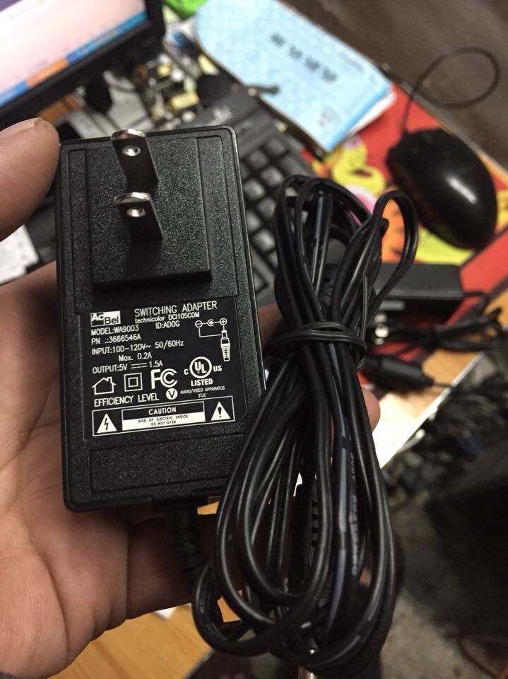 1pc AC Adapter WAA020 5V 2A Power Supply 3.5*1.35mm Brand AcBel Color Black Compatible Brand For AcBel Compatible Mode