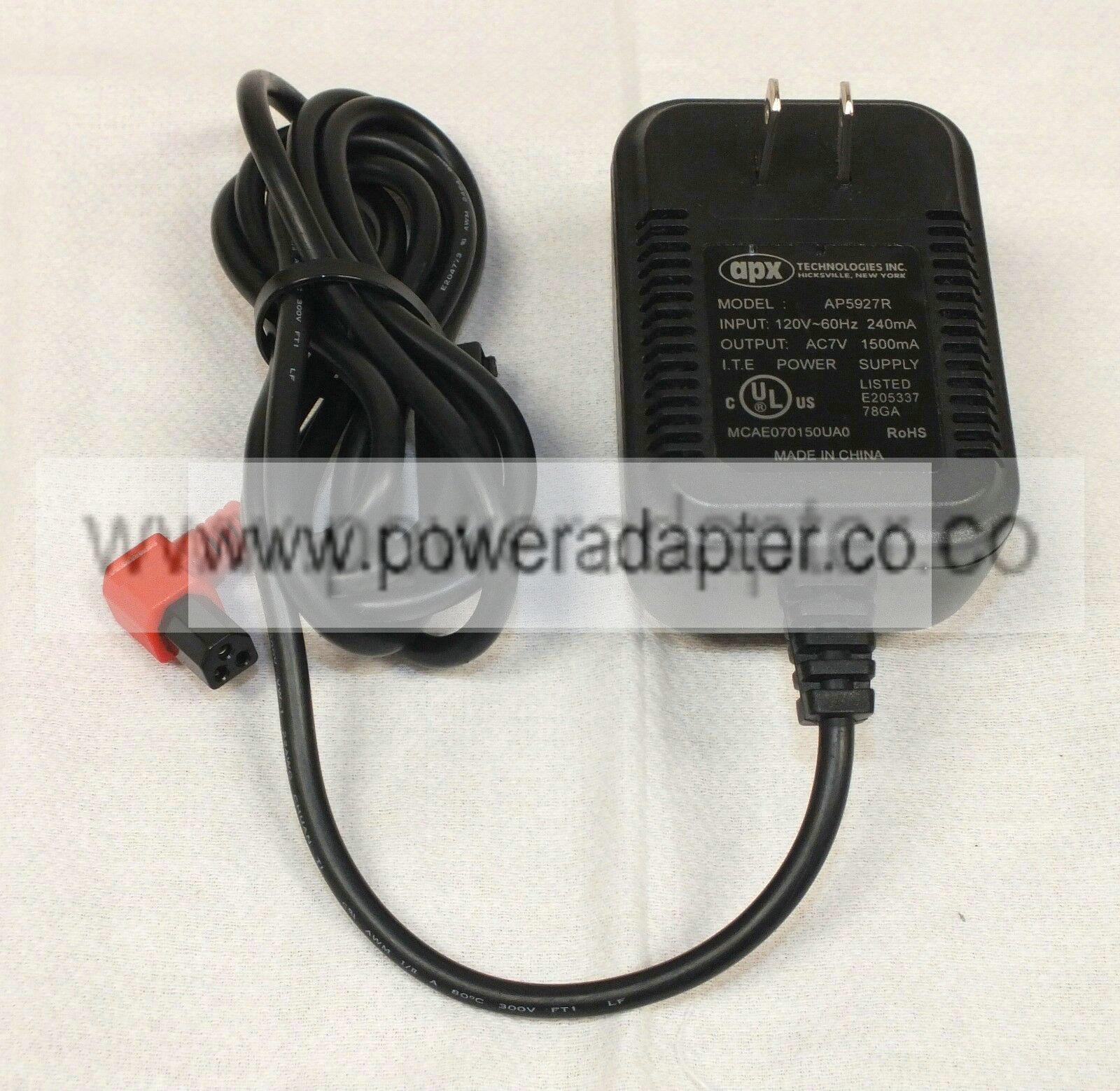AP5927R 7V 1500mA Genuine APX Alere 60Hz AC Adapter Power Supply Charger