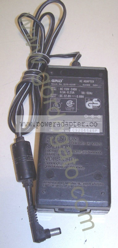GRID G25-4208 AC Adapter Power Supply for 1660 1680 [AA186 GD1] This requires a standard AC power cable (not included)