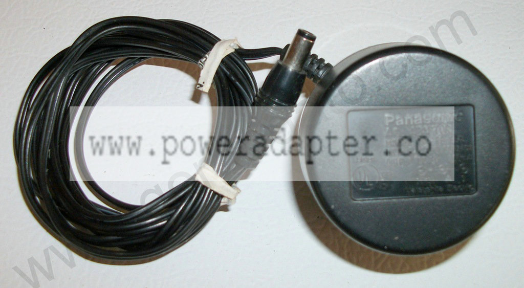 Panasonic AC Adapter Power Supply for use with Tape Recorder DC [RP-65A] Input: 120VAC 60Hz 4W Output: 6 VDC 300 mA. W