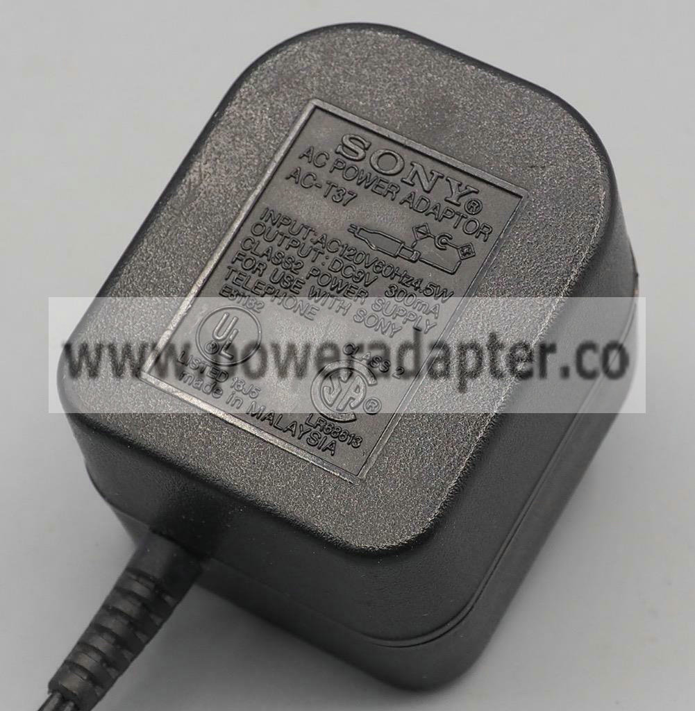 Sony AC Power Supply Adapter 120V AC-T37 for Phone Description: Sony AC Power Supply Adapter 120V AC-T37 for Phone Bra