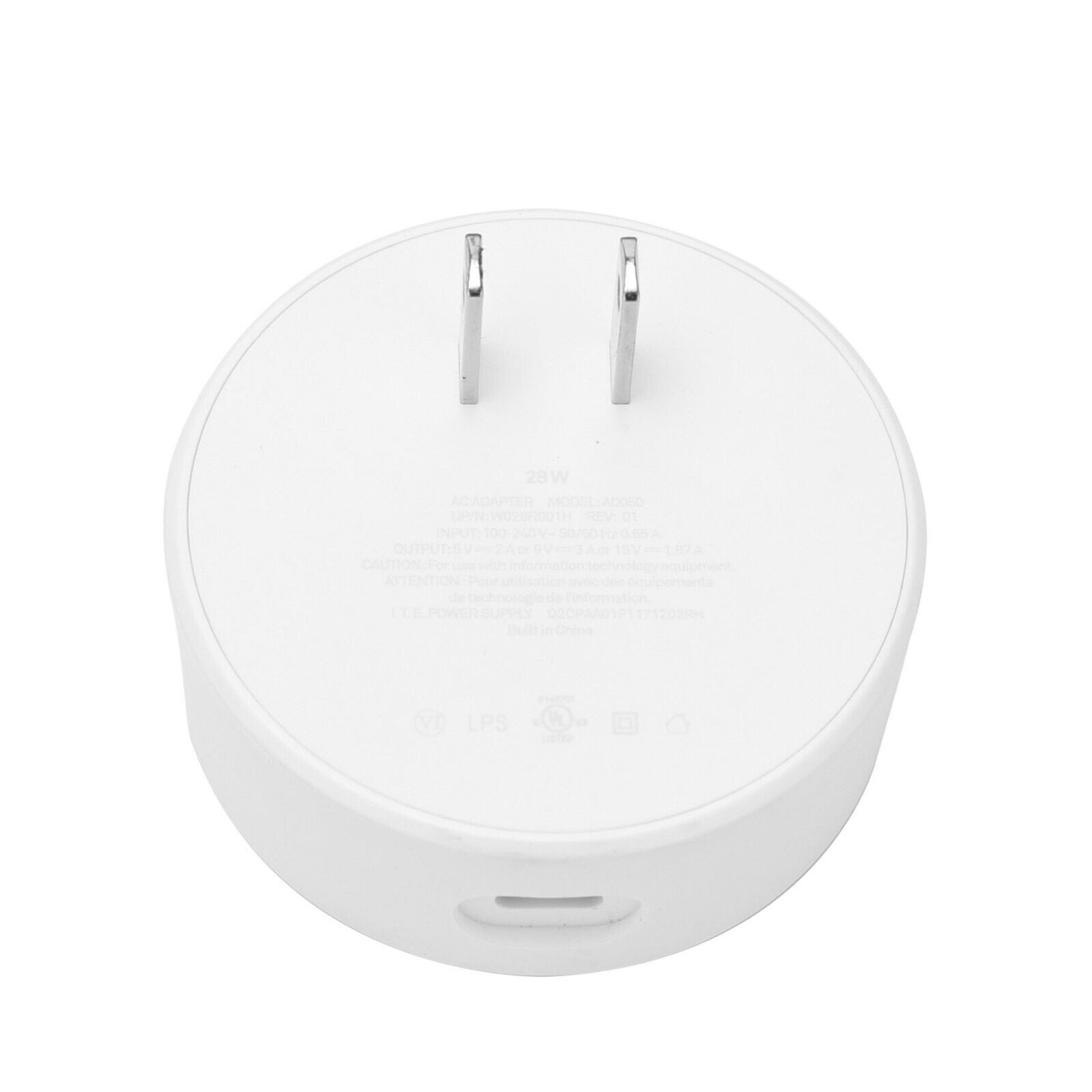 28W PD USB-C TYPE C Power Adapter charger A0050 For Google Nest Cam IQ indoor US Brand Unbranded Colour White Model A00