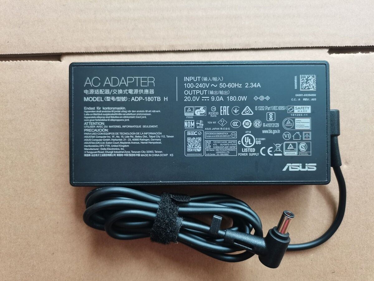 Original 20V 9A 180W 6.0mm For ASUS TUF Gaming F17 FX706HE-211.TM17 ADP-180TB H Compatible Brand For ASUS Bundled Items
