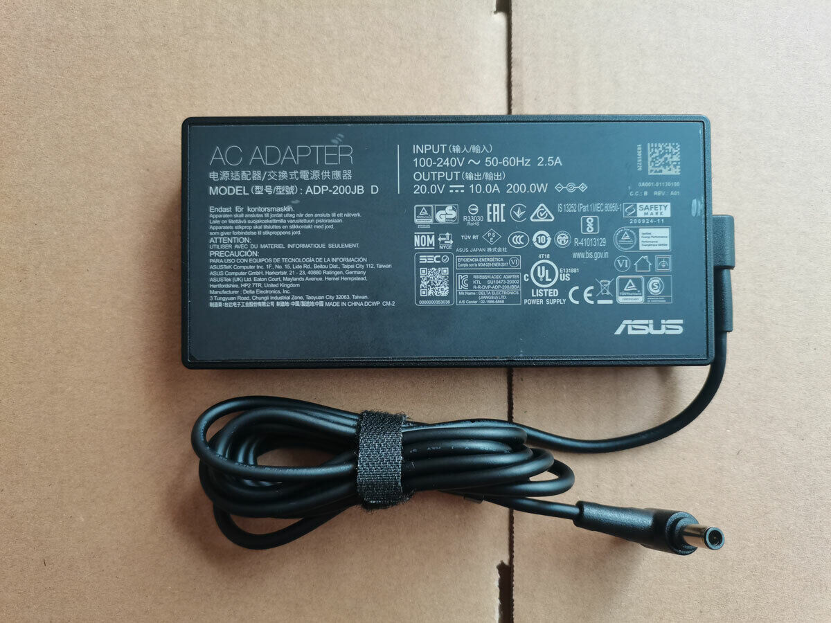 OEM 20V 10A ADP-200JB D For ASUS TUF F15 FX506HM-HN014T Original 200W AC Adapter Compatible Brand For ASUS Bundled Item