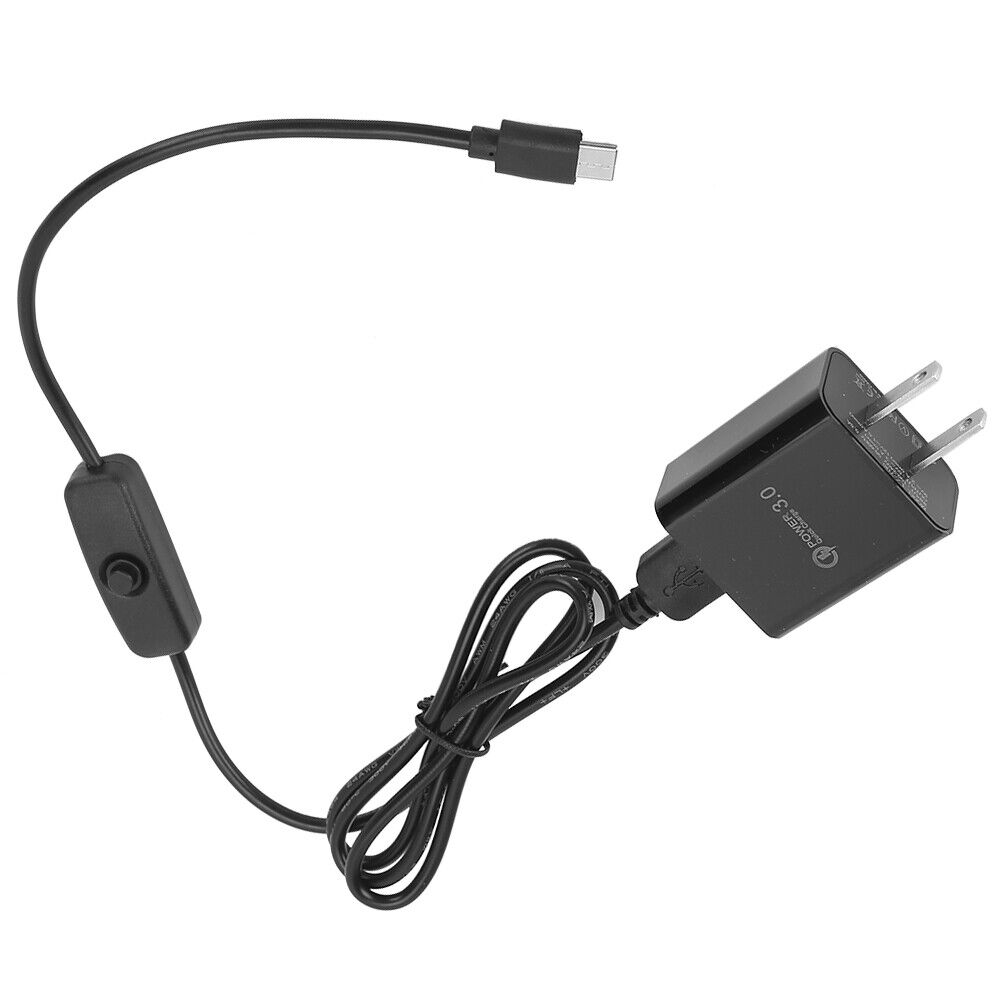 Ladeset Für 4B Type‑C Adapter Netzteil 5V3A US Plu NTS Feature: 1. The adapter supports Q3.0 fast charging, automatica