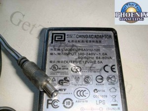 PHIHONG PSA31U-120 SWITCHING AC ADAPTER DESCRIPTION Manufacturer - Phihong Part # PSA31U-120 Phihong Switching AC Ad